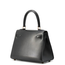Load image into Gallery viewer, HERMES Mini Kelly Sellier Black Box Calf Leather
