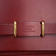 将图像加载到图库查看器中,HERMES Herbag zip Rouge H Toile Military Vache Hunter Leather Size Mini