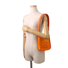 将图像加载到图库查看器中,HERMES Neo Evelyne Jaune d'or/Feu Toile Officier Swift Leather Size TPM
