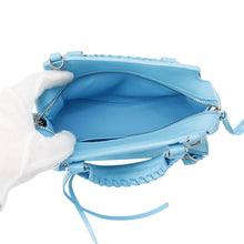 将图像加载到图库查看器中,BALENCIAGA Neo Classic City 2wayBag Light Blue638524 Leather Size Mini