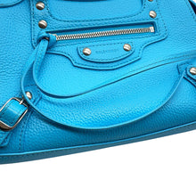 将图像加载到图库查看器中,BALENCIAGA Neo Classic City 2wayBag Light Blue638524 Leather Size Mini