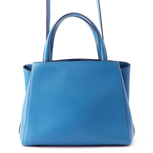 Load image into Gallery viewer, Valextra Valextra Triennale 2-way Bag Blue Leather Size Medium