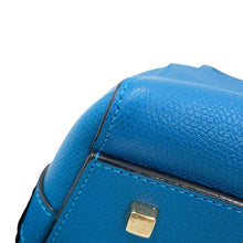 Load image into Gallery viewer, Valextra Valextra Triennale 2-way Bag Blue Leather Size Medium