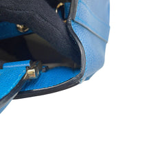 Load image into Gallery viewer, Valextra Valextra Triennale 2-way Bag Blue Leather Size Medium