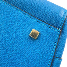 Load image into Gallery viewer, Valextra Valextra Triennale 2-way Bag Blue Leather Size Medium