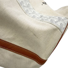 Load image into Gallery viewer, GOYARD Bellara Reversible Tote Bag White/Tan Canvas PVC Leather