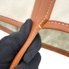 Load image into Gallery viewer, GOYARD Bellara Reversible Tote Bag White/Tan Canvas PVC Leather