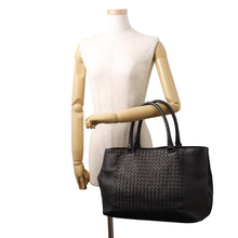 将图像加载到图库查看器中,Bottega Veneta INTRECCIATO Tote Bag Black428331 Leather