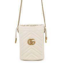 Load image into Gallery viewer, GUCCI GG Marmont Chain Shoulder Bag White575163 Leather