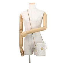 Load image into Gallery viewer, GUCCI GG Marmont Chain Shoulder Bag White575163 Leather
