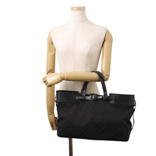 Load image into Gallery viewer, GUCCI GG Canvas Tote Bag Black106251 GG Canvas Leather