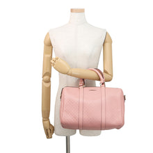 Load image into Gallery viewer, GUCCI Guccissima 2-way Boston Bag Pink449646 Leather