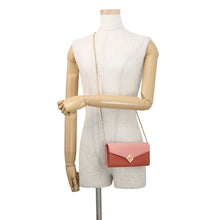 Load image into Gallery viewer, FENDI FFDiamond Chain Continental Wallet Pink/Red8M0365 Leather