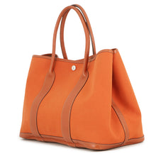 Load image into Gallery viewer, HERMES Garden Party Potiron Orange Toile Officier Negonda Leather Size PM