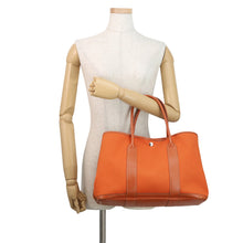 Load image into Gallery viewer, HERMES Garden Party Potiron Orange Toile Officier Negonda Leather Size PM