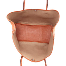 Load image into Gallery viewer, HERMES Garden Party Potiron Orange Toile Officier Negonda Leather Size PM