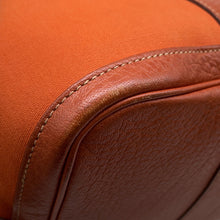 Load image into Gallery viewer, HERMES Garden Party Potiron Orange Toile Officier Negonda Leather Size PM
