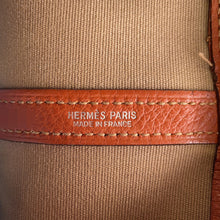 Load image into Gallery viewer, HERMES Garden Party Potiron Orange Toile Officier Negonda Leather Size PM