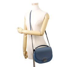 将图像加载到图库查看器中,CHANEL Coco Curve Chain Shoulder Bag BlueA93460 Calf Leather
