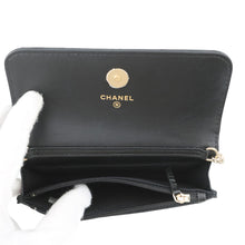 Load image into Gallery viewer, CHANEL Matelasse PearlChain ShoulderPouch BlackAP1838 Lambskin