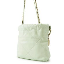 Load image into Gallery viewer, CHANEL CHANELL22 ChainShoulder Bag Light GreenAS3980 Shiny Calf Leather Size Mini