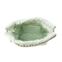 Load image into Gallery viewer, CHANEL CHANELL22 ChainShoulder Bag Light GreenAS3980 Shiny Calf Leather Size Mini