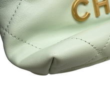 Load image into Gallery viewer, CHANEL CHANELL22 ChainShoulder Bag Light GreenAS3980 Shiny Calf Leather Size Mini