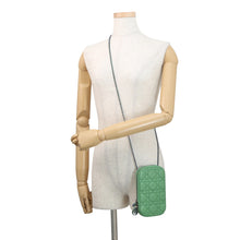 Load image into Gallery viewer, Dior Cannage Shoulder Phone Pouch Jade GreenS08724NEE_M69H Lambskin