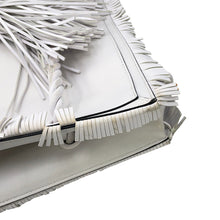 Load image into Gallery viewer, Valentino Garavani Fringe Tote Bag White Leather