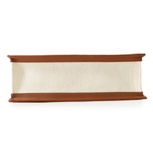Load image into Gallery viewer, MORABITO Morabito Voyage 2WAY Handbag Ivory/Brown Canvas Leather