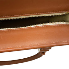 Load image into Gallery viewer, MORABITO Morabito Voyage 2WAY Handbag Ivory/Brown Canvas Leather