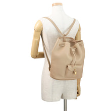 Load image into Gallery viewer, Loro Piana Loro Piana Extra Drawstring Backpack BeigeFAP1404 D0Q7 Leather
