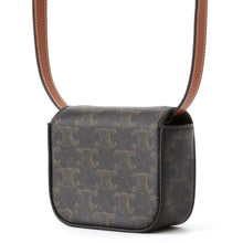将图像加载到图库查看器中,CELINE Triomphe Claude Shoulder Bag Tan10I512DQB.04LU PVC Calf Leather Size Mini