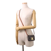 将图像加载到图库查看器中,CELINE Triomphe Claude Shoulder Bag Tan10I512DQB.04LU PVC Calf Leather Size Mini