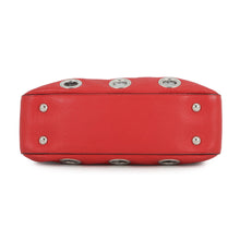 将图像加载到图库查看器中,PRADA Perforated Chain Handbag Red1BB017 Leather