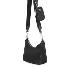 将图像加载到图库查看器中,PRADA Re-Edition 2005 2WAYChainShoulder Bag Black1BH204 Nylon