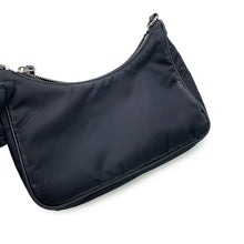 将图像加载到图库查看器中,PRADA Re-Edition 2005 2WAYChainShoulder Bag Black1BH204 Nylon