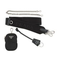将图像加载到图库查看器中,PRADA Re-Edition 2005 2WAYChainShoulder Bag Black1BH204 Nylon