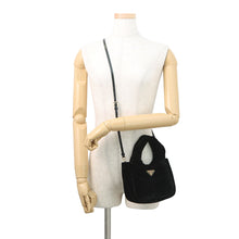 Load image into Gallery viewer, PRADA 2WAY Handbag Black1BA410_2C7P_F0002_V_OOO Velvet Size Mini