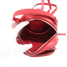 将图像加载到图库查看器中,PRADA Diagram Backpack Red1BZ030 Leather
