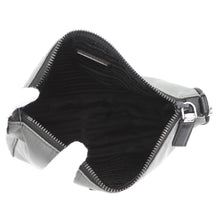 Load image into Gallery viewer, PRADA Triangle Logo Bicolor Shoulder Bag Gray/Black2VH113_064_F0H16 Nylon Leather