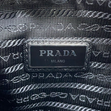 Load image into Gallery viewer, PRADA Triangle Logo Bicolor Shoulder Bag Gray/Black2VH113_064_F0H16 Nylon Leather