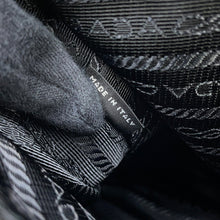 Load image into Gallery viewer, PRADA Triangle Logo Bicolor Shoulder Bag Gray/Black2VH113_064_F0H16 Nylon Leather