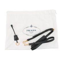 将图像加载到图库查看器中,PRADA Jacquard Logo 2-Way Handbag Black1BA172_UCW_F0002 Canvas Leather