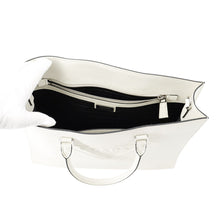 Load image into Gallery viewer, PRADA Saffiano Leather Embossed Logo 2-Way Tote Bag White2VG084 Leather
