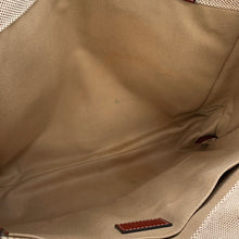 Load image into Gallery viewer, Chloe Woody Tote Bag White/BrownCHC22AS383I2690U Canvas Calf Leather
