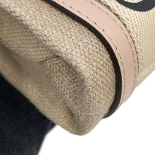 将图像加载到图库查看器中,Chloe Woody North South Tote 2WAY Handbag Beige/CementPinkCHC24AP243I266J5 Canvas Calf Leather Size Mini