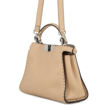 将图像加载到图库查看器中,FENDI Peekaboo Selleria Essentially Beige8BN302 AZTV Leather Size Mini