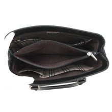 Load image into Gallery viewer, BURBERRY Nova Check Tote Bag Black Leather