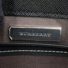Load image into Gallery viewer, BURBERRY Nova Check Tote Bag Black Leather